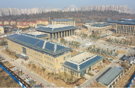 The largest color power generation tile project in China with an area of 5500 square meters