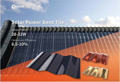 Solar Power Bent Tile